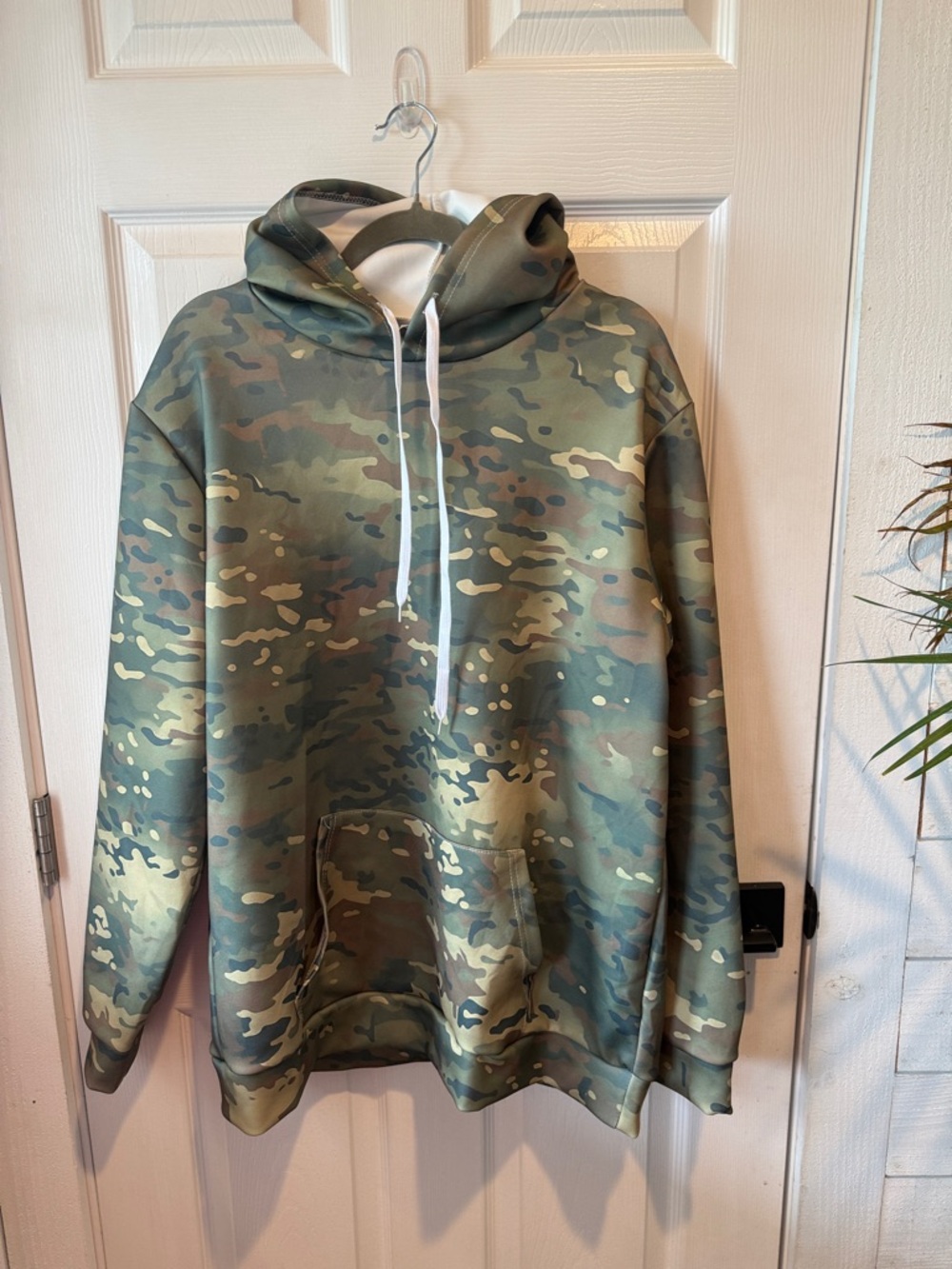 Camouflage Hoodie Sweatshirt - Green Camo
